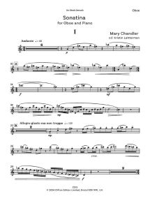 Chandler: Sonatina for Oboe published by Clifton