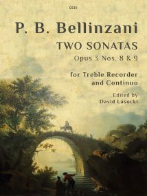 Bellinzani: Two Sonatas Opus 3 Nos. 8 & 9 for Treble Recorder published by Clifton