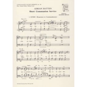 Batten: Short Communion Service SATB published by CMS