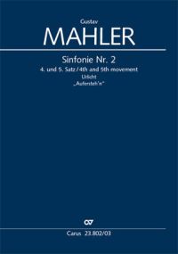 Mahler: Symphony No. 2: 4th and 5th Movements published by Carus - Vocal Score