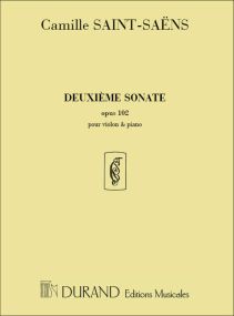 Saint-Saens: Sonata No 2 in Eb Opus 102 for Violin published by Durand