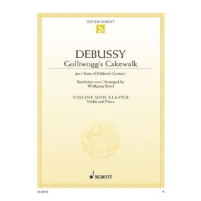 Debussy: Golliwogg's Cakewalk for Violin published by Schott