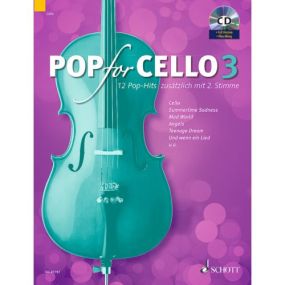 Pop for Cello 3 published by Schott (Book & CD)