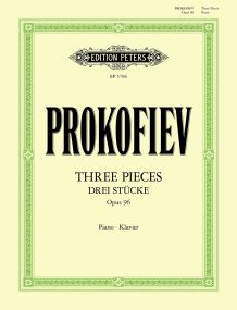 Prokofiev: Three Pieces for Piano Opus 96 (1941/42) published Peters