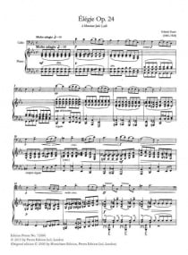 Faure: Complete Shorter Works for Cello Published by Peters