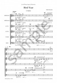 Beamish: Bird Year SATB published by Peters