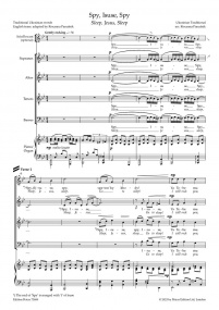 Panufnik: Sleep, Jesus, Sleep (Spy, Isuse, Spy) SATB published by Peters