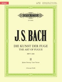 Bach: The Art of Fugue (BWV 1080) Volume 2 for Piano published by Peters