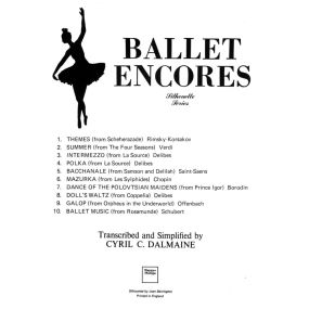 Ballet Encores - The Silhouette Series for Piano published by Forsyth