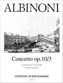 Albinoni: Violin Concerto in C Opus 10 No 3 published by Kunzelmann