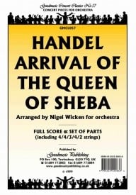 Handel: Arrival of Queen of Sheba Orchestral Set published by Goodmusic