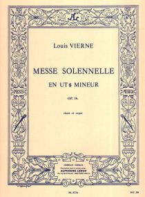 Vierne: Messe Solennelle published by Hamelle - Vocal Score