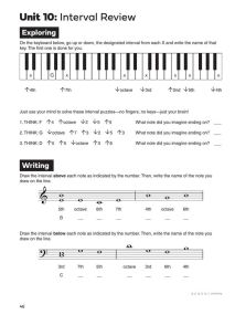 Sale: Piano Interval Workbook published by Hal Leonard