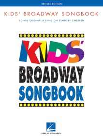 Kids Broadway Songbook published by Hal Leonard