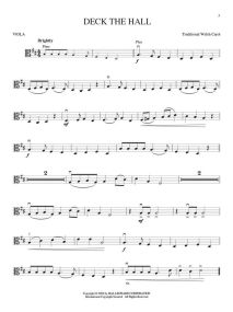 Christmas Carols - Viola published by Hal Leonard (Book/Online Audio)