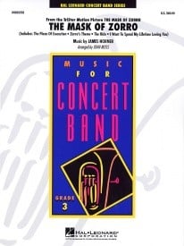 The Mask of Zorro for Concert Band published by Hal Leonard - Set (Score & Parts)