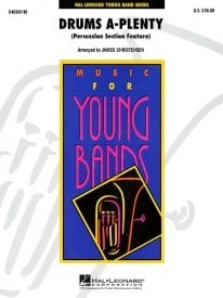 Drums A Plenty for Concert Band published by Hal Leonard - Set (Score & Parts)