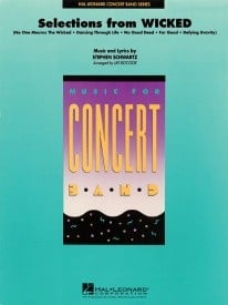 Selections from Wicked for Concert Band published by Hal Leonard - Set (Score & Parts)