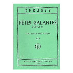 Debussy: Fetes Galantes Series 2 for Low Voice published by IMC