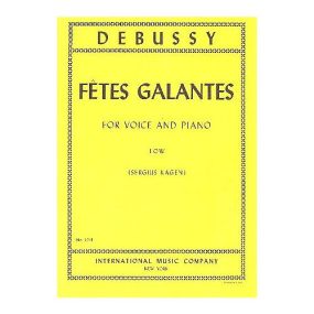 Debussy: Fetes Galantes Series 1 for Low Voice published by IMC