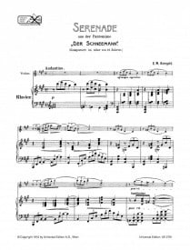 Korngold: Serenade from the Snowman for Cello published by Universal Edition