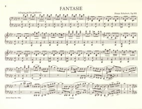 Schubert: Fantasie in F Minor D940 for Piano Duet published by Peters