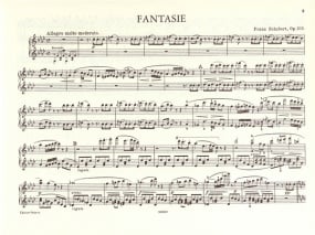 Schubert: Fantasie in F Minor D940 for Piano Duet published by Peters