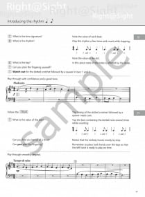 Right @ Sight Grade 1 for Piano published by Peters