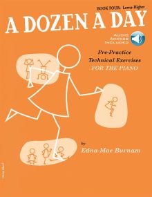 A Dozen a Day Book 4 (Lower Higher) for Piano published by Willis Music (Book/Online Audio)