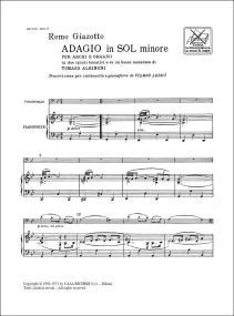 Albinoni: Adagio for Cello in G minor published by Ricordi