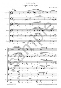 Panufnik: Kyrie after Byrd SSATBB published by Peters