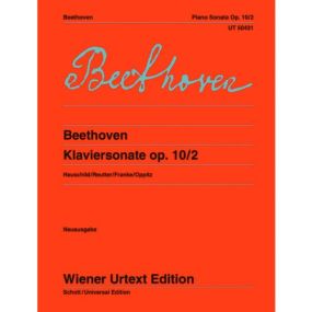 Beethoven: Sonata in F Opus 10 No 2 for Piano published by Wiener Urtext Edition