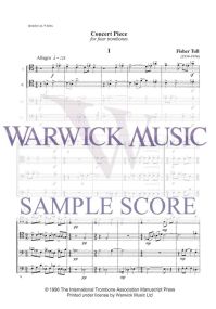 Tull: Concert Piece for four Trombones published by Warwick