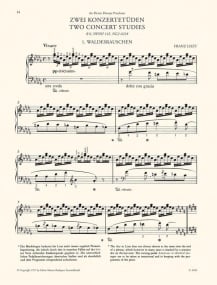 Liszt: Two Concert Etudes for Piano published by EMB