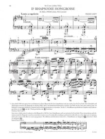 Liszt: Hungarian Rhapsody Number 2 for Piano published by EMB