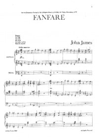 James: Fanfare for Organ published by Banks