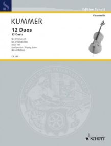 Kummer: 12 Duets for 2 Cellos Opus 105 published by Schott