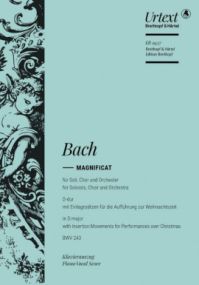 Bach: Magnificat in D (BWV 243) published by Breitkopf - Vocal Score