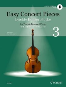 Easy Concert Pieces 3 - Double Bass published by Schott (Book/Online Audio)