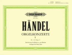 Handel: Organ Concertos Volume 1 for Piano Duet published by Peters