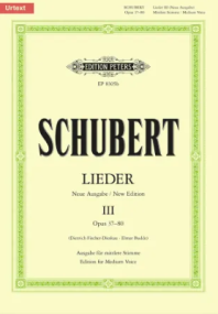 Schubert: Complete Songs Volume 3 Medium Voice published by Peters Edition