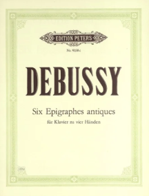 Debussy: Six Epigraphes Antiques for piano duet published by Peters