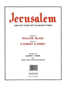 Parry: Jerusalem for Voice & Piano in D published by Novello