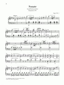 Beethoven: Sonata in F Minor Opus 2 No 1 for Piano published by Henle