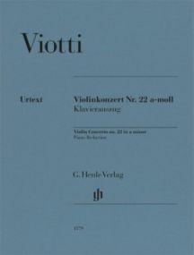 Viotti: Concerto No 22 in A Minor for Violin published by Henle