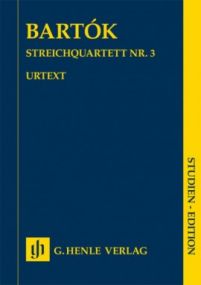 Bartok: String Quartet No 3 (Study Score) published by Henle