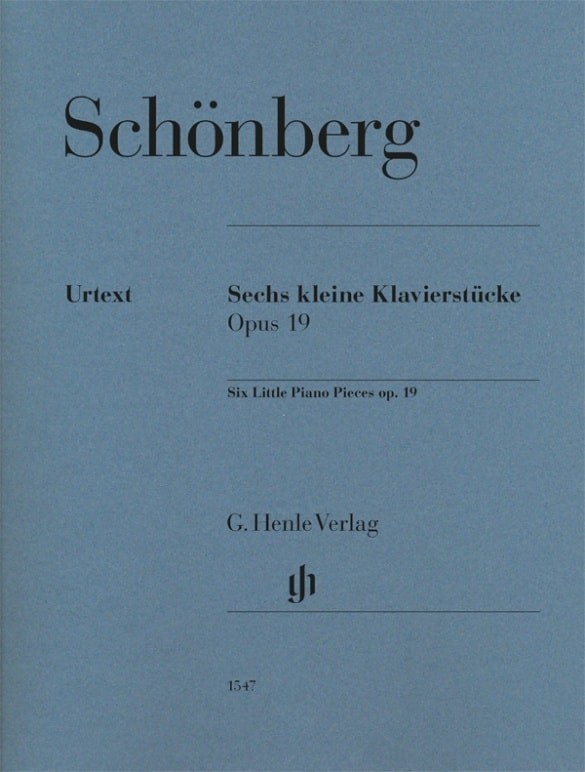 Schoenberg: 6 Little Piano Pieces published by Henle