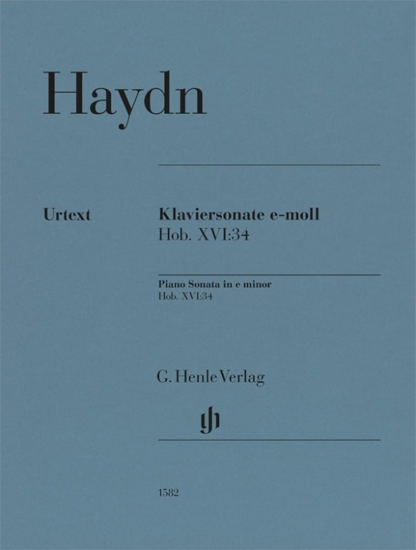 Haydn: Sonata in E Minor Hob XVI:34 for Piano published by Henle