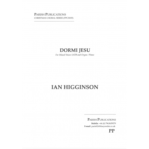 Higginson: Dormi Jesu SATB published by Parish