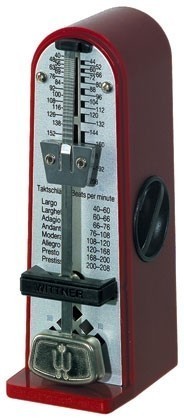 Wittner Metronome : Taktell Piccolino in Ruby Red